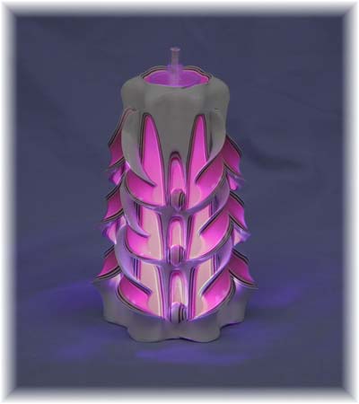 LED lights in candle