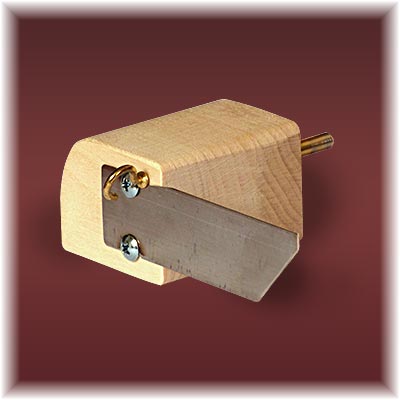 bottom cutting knife shown on carving rack